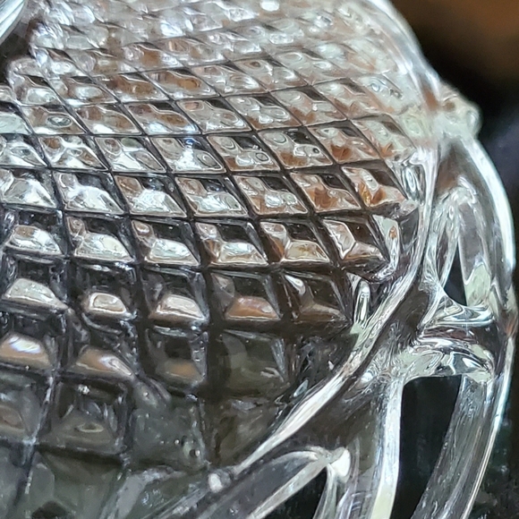 1950s Lace Edge Clear 8" Shallow Bowl by Imperial Glass - Picture 6 of 8